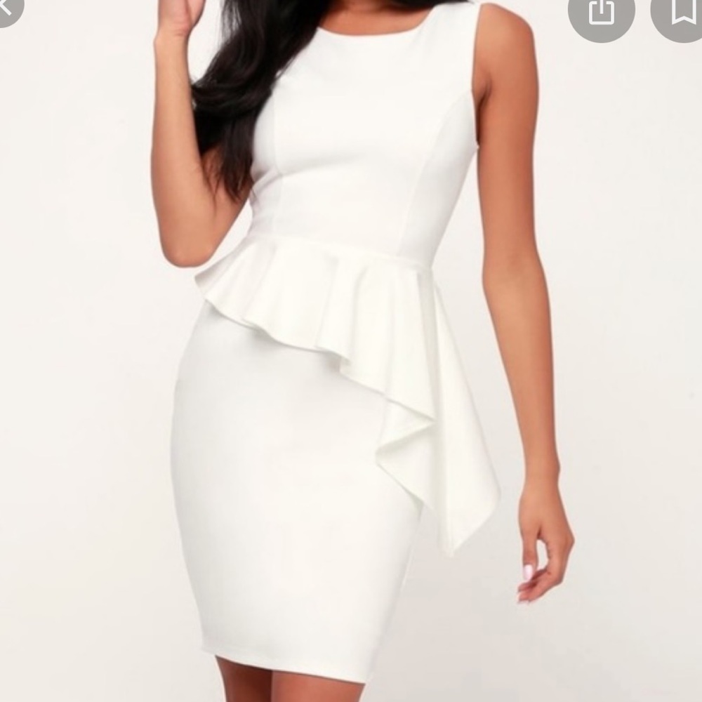 Lulu’s here and vow white dress